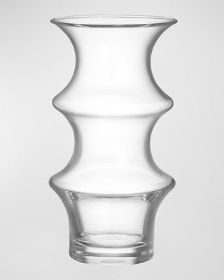 Pagod Large Clear Vase, 10"