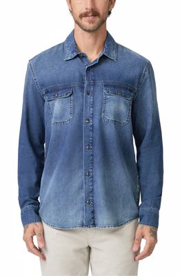 PAIGE Abraham Cotton & Lyocell Denim Button-Up Shirt in Kyson