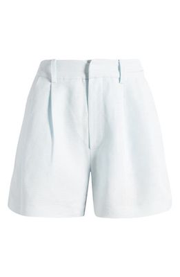 PAIGE Andie Linen Blend Shorts in Ice Flow