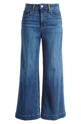 PAIGE Anessa High Waist Ankle Wide Leg Jeans in Sketchbook