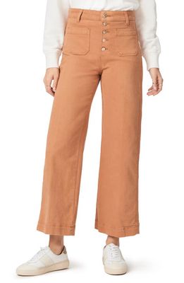 PAIGE Anessa High Waist Ankle Wide Leg Jeans in Vintage Golden Sun