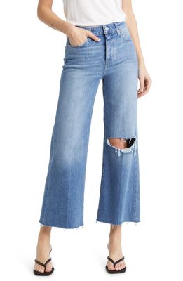 PAIGE Anessa High Waist Wide Leg Jeans in Lilah Destructed