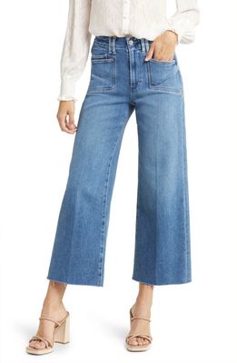 PAIGE Anessa High Waist Wide Leg Jeans in Sunnie Distressed