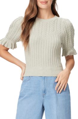 PAIGE Ansa Puff Sleeve Sweater in Pale Sage