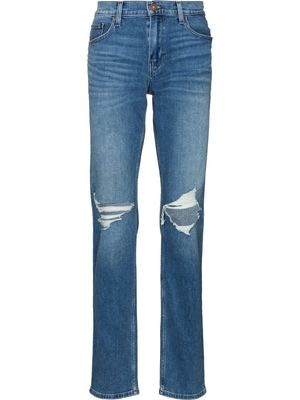 PAIGE Archie straight-leg ripped jeans - Blue