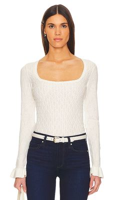 PAIGE Beata Top in Ivory