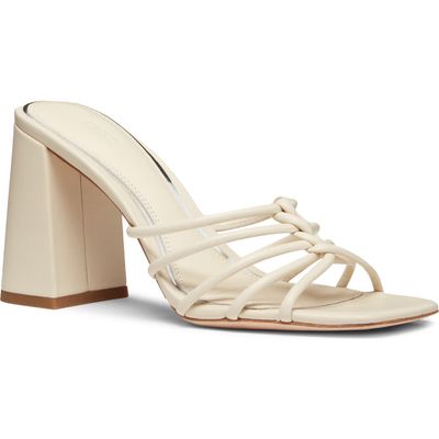 PAIGE Becca Block Heel Sandal in Bone