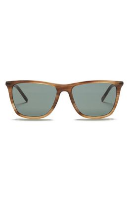PAIGE Blake 54mm Square Sunglasses in Chocolate Haze With G15 Lens