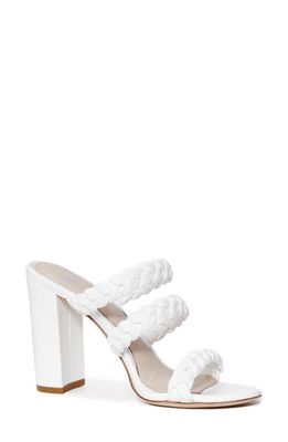PAIGE Braided Nora Sandal in White