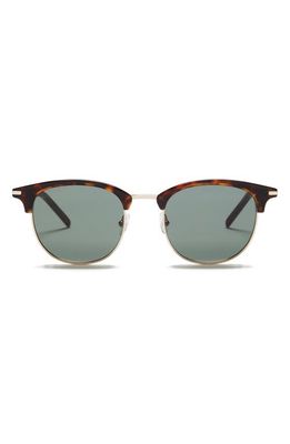 PAIGE Cameron 50mm Round Sunglasses in Dark Tortoise With G15 Lens