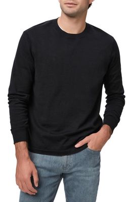 PAIGE Champlin Organic Cotton & Wool Crewneck Sweater in Black