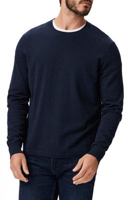 PAIGE Champlin Organic Cotton & Wool Sweater in Dark Horizon