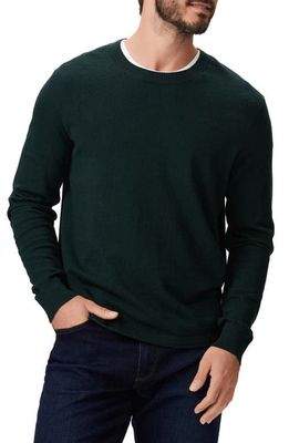 PAIGE Champlin Organic Cotton & Wool Sweater in Forest Evening