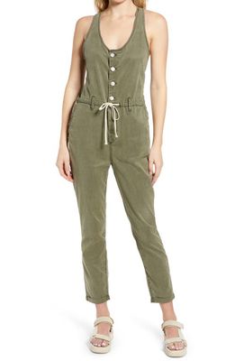 PAIGE Christy Utility Jumpsuit in Vintage Ivy Green