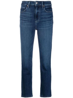 PAIGE Cindy slim-fit cropped jeans - Blue