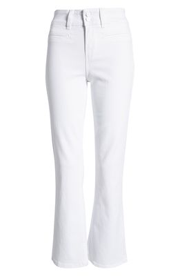 PAIGE Claudine Ankle Flare Jeans in Crisp White