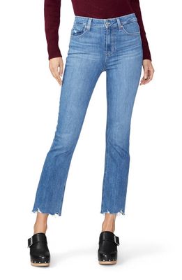 PAIGE Claudine High Waist Ankle Flare Jeans in Empire W/Rowdy Hem