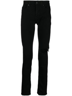 PAIGE Croft distressed skinny jeans - Black