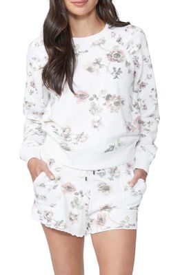 PAIGE Dayna Floral Sweatshirt in White Multi