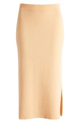 PAIGE Elana Skirt in Light Orange Peel