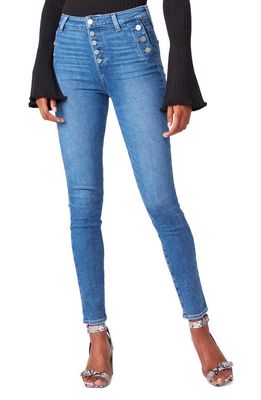 PAIGE Emmie Exposed Button High Waist Ultra Skinny Jeans in Skylsong
