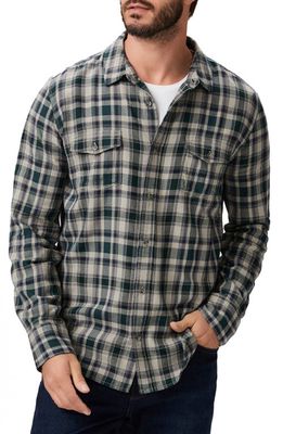 PAIGE Everett Plaid Flannel Button-Up Shirt in Jasper Hills