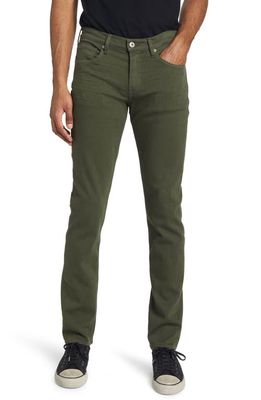 PAIGE Federal Transcend Slim Straight Leg Jeans in Pine Shade