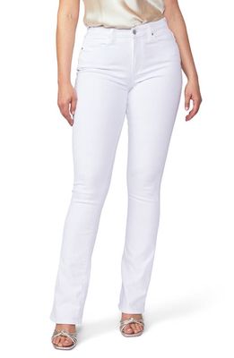 PAIGE Flaunt Curvy Hourglass High Waist Bootcut Jeans in Crisp White