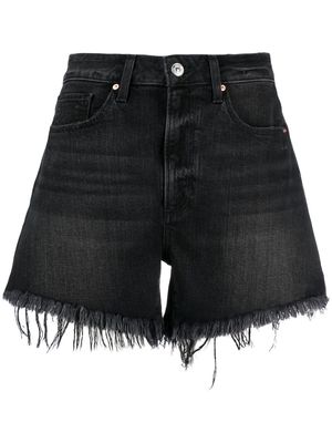 PAIGE fringed denim shorts - Black