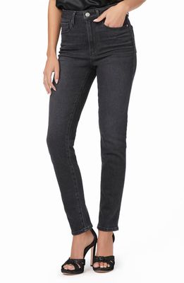 PAIGE Gemma High Waist Skinny Jeans in Black Lotus