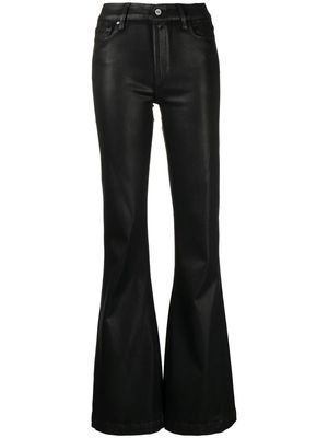PAIGE Genevieve coated flared jeans - Black