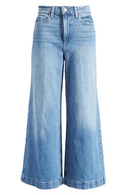 PAIGE Harper High Waist Ankle Wide Leg Jeans in Stronghold