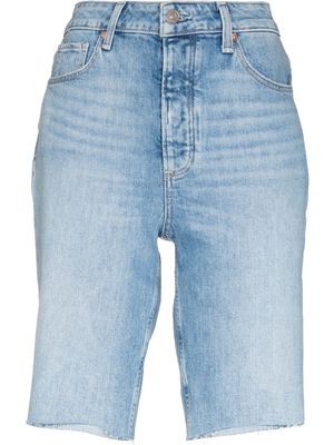 PAIGE high-rise denim shorts - Blue