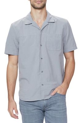 PAIGE Hillman Short Sleeve Button-Up Camp Shirt in Desert Shade