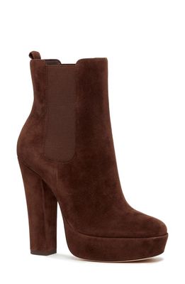PAIGE Kyra Platform Chelsea Boot in Chocolate