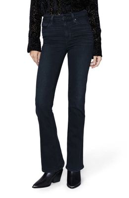 PAIGE Laurel Canyon High Waist Flare Leg Jeans in Black Willow