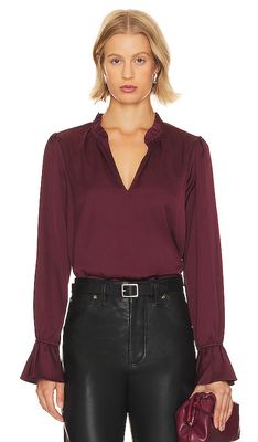PAIGE Laurin Blouse in Burgundy
