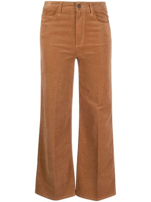 PAIGE Leenah corduroy cropped trousers - Brown