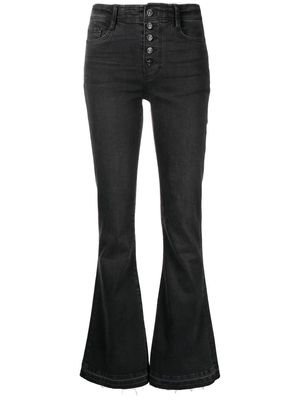 PAIGE LouLou high-rise flared jeans - Black