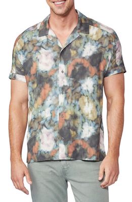 PAIGE Markell Floral Short Sleeve Button-Up Camp Shirt in Clay Multi
