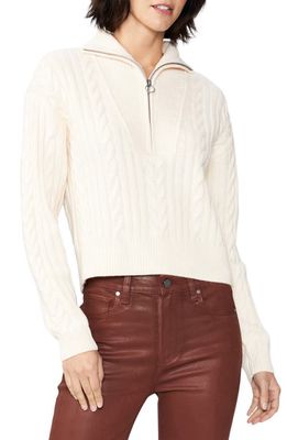 PAIGE Maylene Wool Blend Pullover Sweater in Ivory