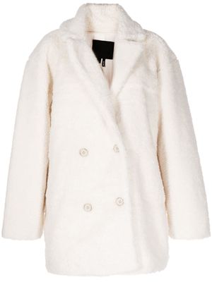PAIGE Meren faux-shearling coat - White