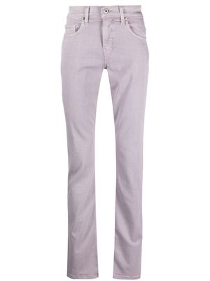 PAIGE mid-rise straight-leg jeans - Purple