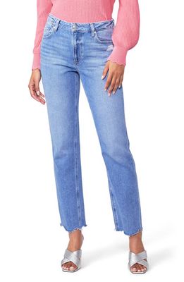 PAIGE Noella High Waist Relaxed Straight Leg Jeans in Bodacious Distressed