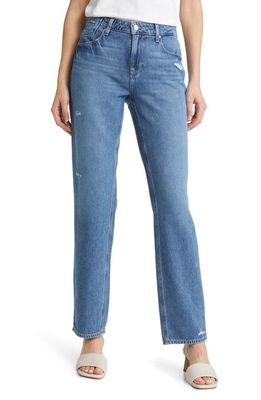 PAIGE Noella High Waist Relaxed Straight Leg Jeans in Janae Distressed