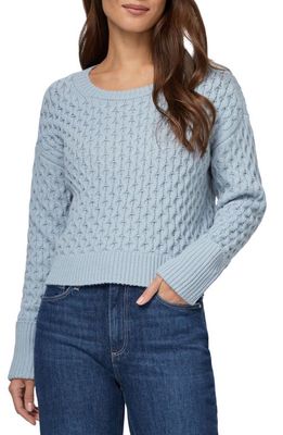 PAIGE Olette Wool Blend Crewneck Sweater in Vintage Sky Blue