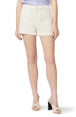 PAIGE Patrizia Cotton Blend Shorts in Cream