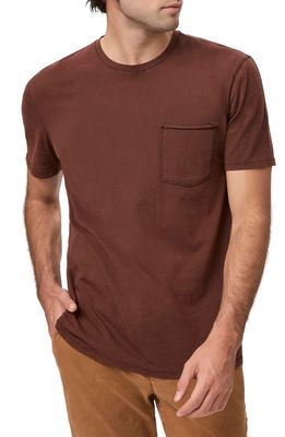 PAIGE Ramirez Pocket T-Shirt in Vintage Burnt Hazelnut