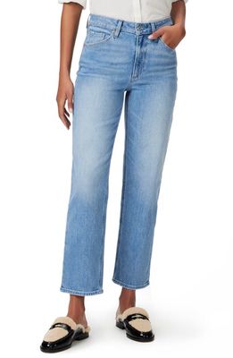 PAIGE Sarah High Waist Ankle Straight Leg Jeans in Nightingale