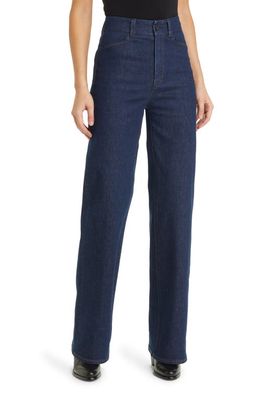 PAIGE Sasha Notch Back High Waist Wide Leg Trouser Jeans in Edinburgh